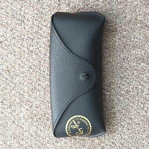 Rayban Black Leather Sunglasses Glasses Case